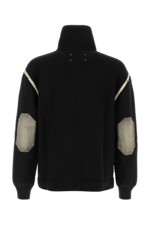 Чорний вовняний светр MAISON MARGIELA (S67HL0016M13182) Чорний вовняний светр MAISON MARGIELA (S67HL0016M13182)