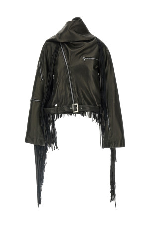 Куртка «Cropped Scarf Flight» Черная RO02E4793LNVEF109 Куртка «Cropped Scarf Flight» Черная RO02E4793LNVEF109