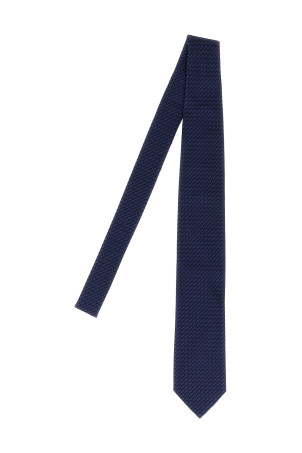 Patterned silk tie Blue Patterned silk tie Blue