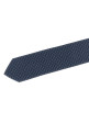 Patterned silk tie Blue