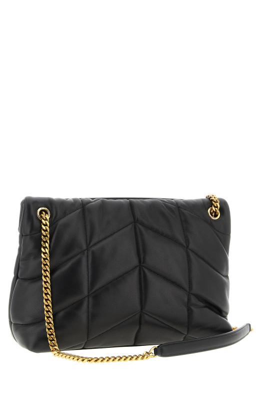 Середня сумка через плече «Loulou Puffer» Чорна 5774751EL071000