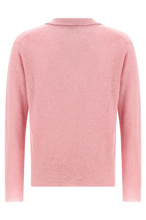 Tam yarn polo shirt Pink
