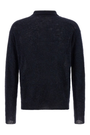 Футболка з поло з тама-пряжі Синя A25AP02AKNAVY Футболка з поло з тама-пряжі Синя A25AP02AKNAVY