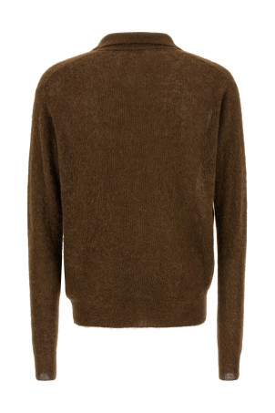 Tam yarn polo shirt Brown