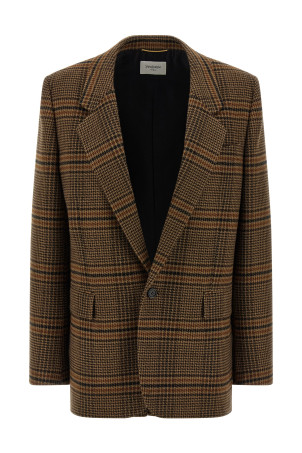 Prince of Wales Wool blazer Brown Prince of Wales Wool blazer Brown