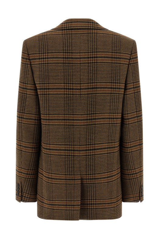 Prince of Wales Wool blazer Brown