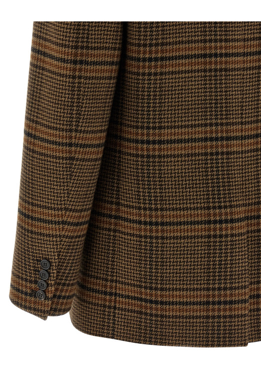 Prince of Wales Wool blazer Brown