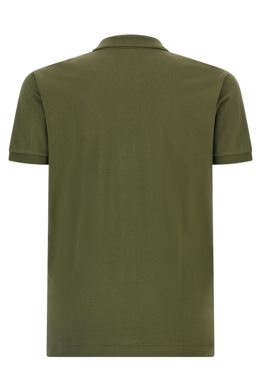 Поло з логотипом Зелений LACOSTE L1212E9F