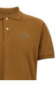 Поло з логотипом Коричневе LACOSTE L1212DPC