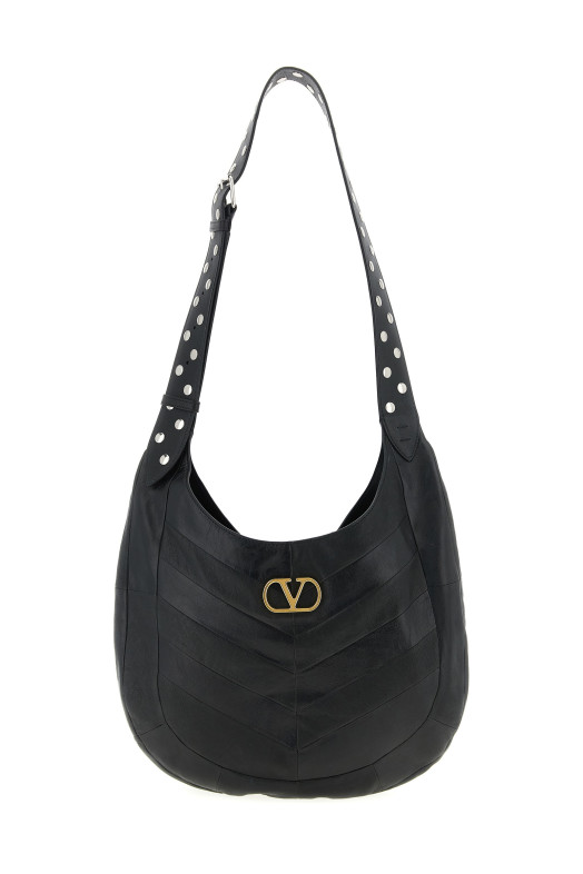 Середня сумка через плече Valentino Garavani «Hoboho» Чорна Y0B0S29GHA0NO