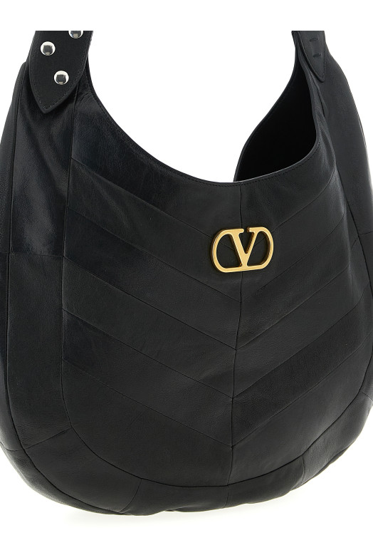 Середня сумка через плече Valentino Garavani «Hoboho» Чорна Y0B0S29GHA0NO