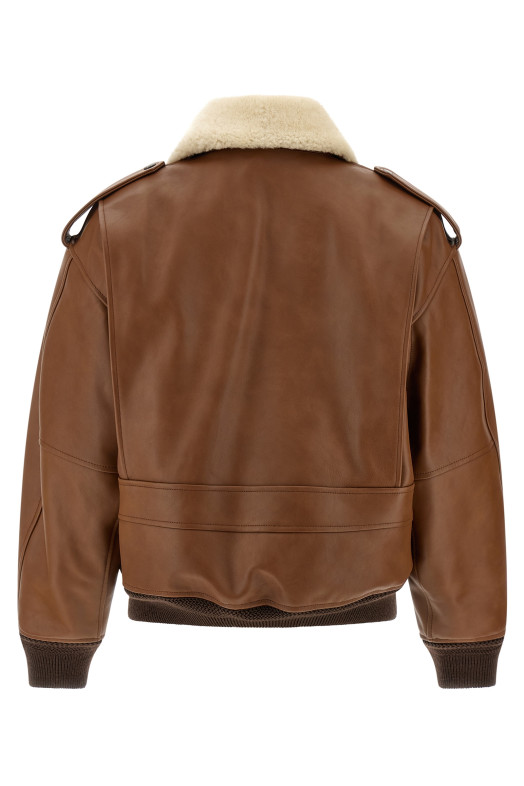 Aviator bomber jacket Brown