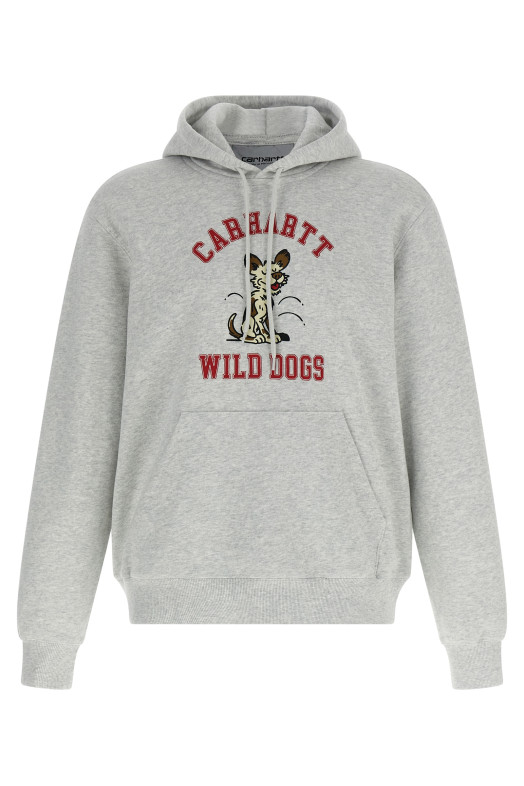 Толстовка с капюшоном «Дикая собака» Серая I035625482XX