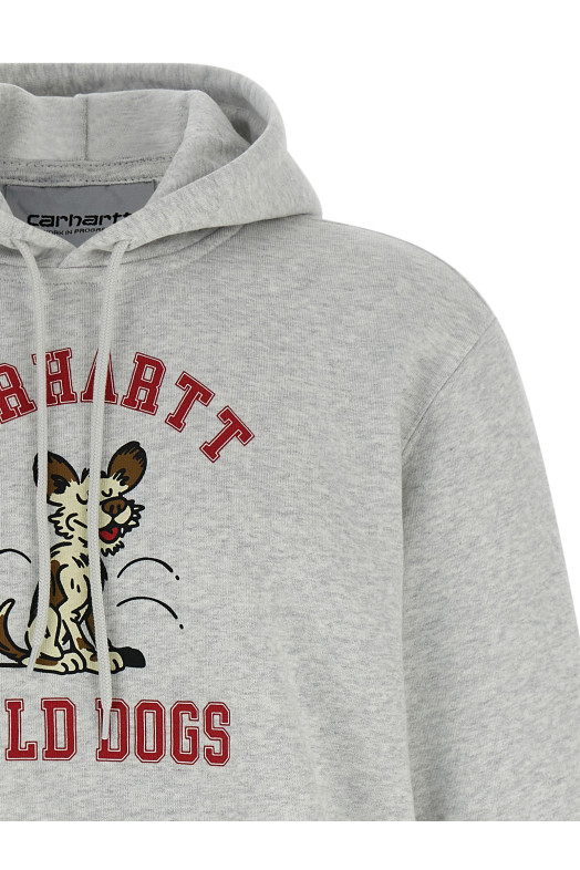 Толстовка с капюшоном «Дикая собака» Серая I035625482XX