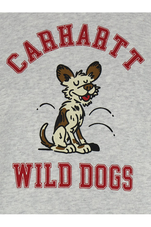 Толстовка с капюшоном «Дикая собака» Серая I035625482XX