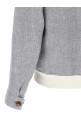 Діагональна куртка Сіра BRUNELLO CUCINELLI MW4826407C1001