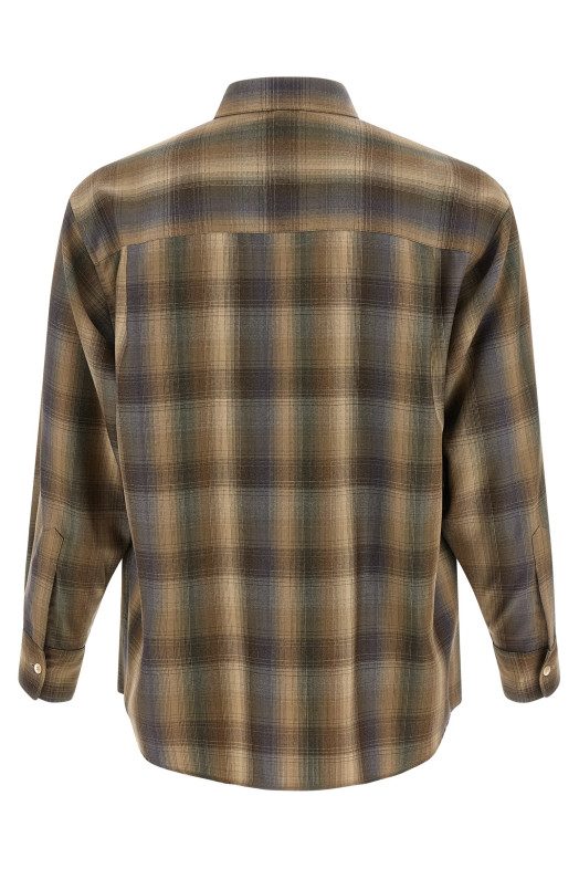 Ultra-fine wool shirt  Brown