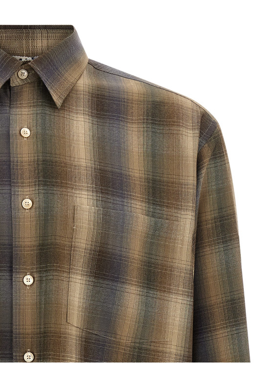 Ultra-fine wool shirt  Brown