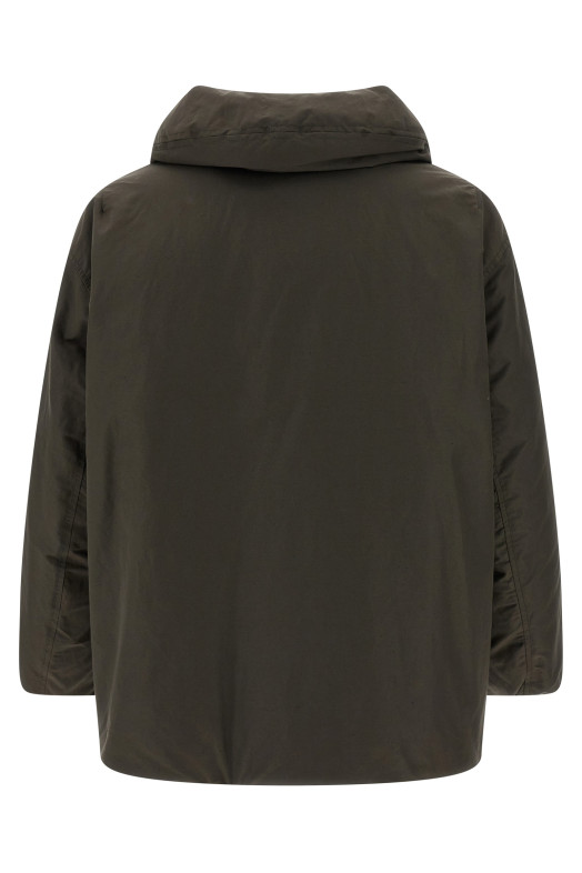 Пуховик з коміром-бульбашкою Коричневий LEMAIRE OW1164LF1019BR507