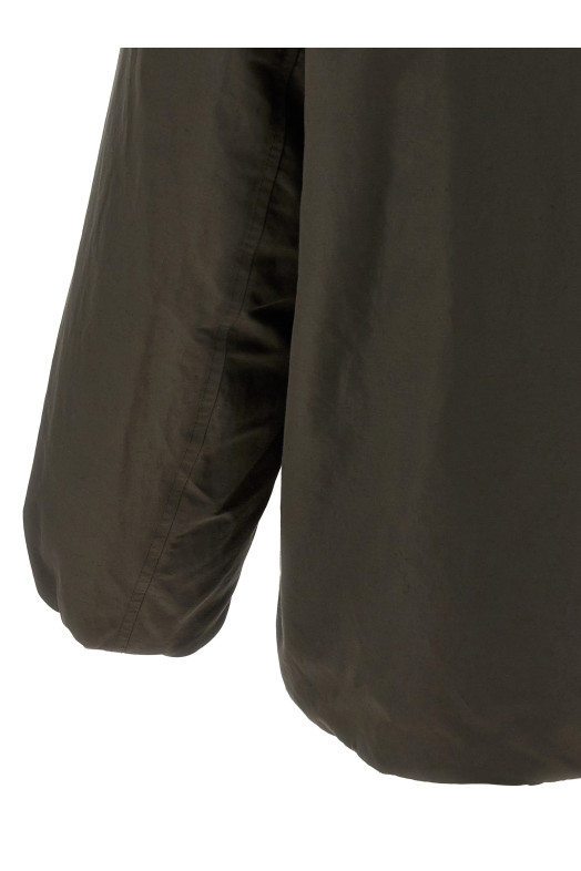 Пуховик з коміром-бульбашкою Коричневий LEMAIRE OW1164LF1019BR507