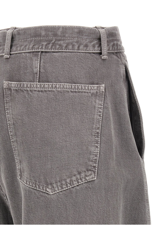 'Twisted Belted' jeans Gray