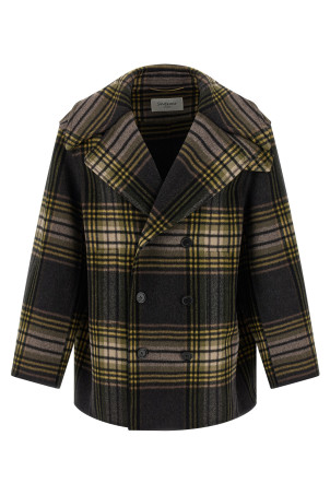 Пальто Caban Разноцветное SAINT LAURENT 838047Y3J681737 Пальто Caban Разноцветное SAINT LAURENT 838047Y3J681737