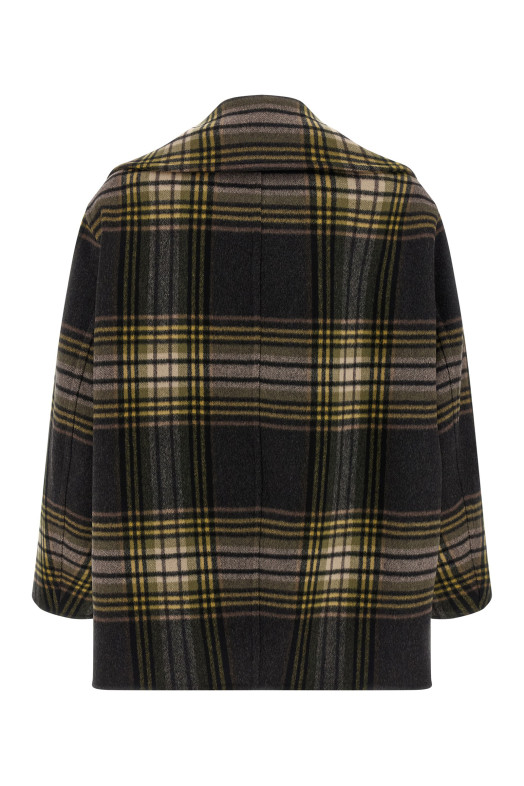 Пальто-кабана Різнокольорове SAINT LAURENT 838047Y3J681737