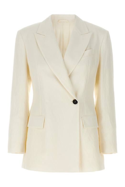 Double-breasted blazer White