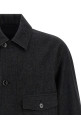 Wool overshirt Black