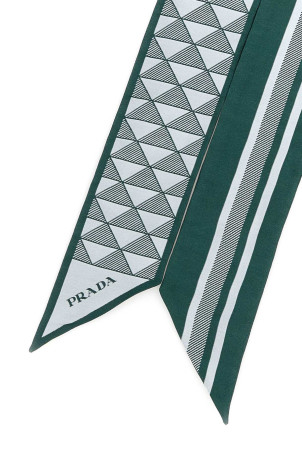 Вишитий шовковий фуляр PRADA (1FF0082C81)