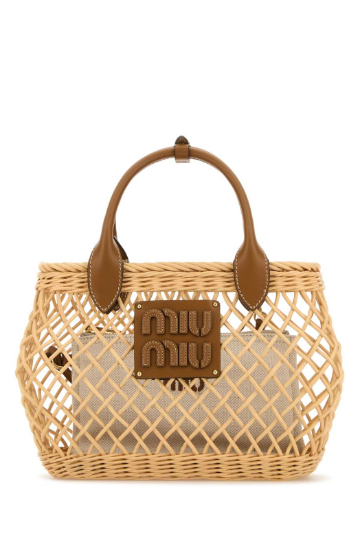 Wicker handbag MIU MIU (5BA2862CQV) Wicker handbag MIU MIU (5BA2862CQV)