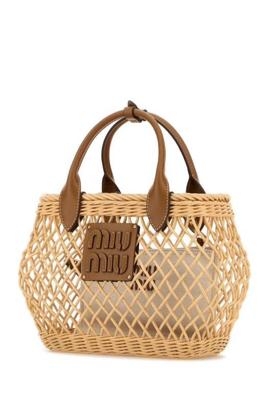 Wicker handbag MIU MIU (5BA2862CQV) Wicker handbag MIU MIU (5BA2862CQV)