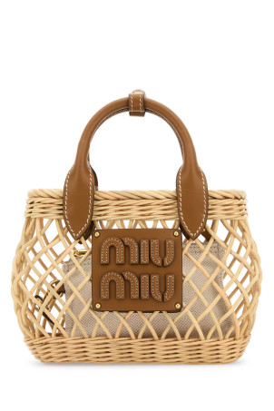 Raffia handbag MIU MIU (5BA2872CQV) Raffia handbag MIU MIU (5BA2872CQV)