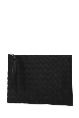 Black leather pouch BOTTEGA VENETA (684509VCPQ3)