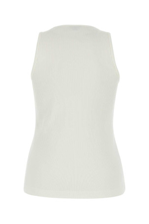 White stretch cotton tank top BOTTEGA VENETA (799592V3Z60) White stretch cotton tank top BOTTEGA VENETA (799592V3Z60)