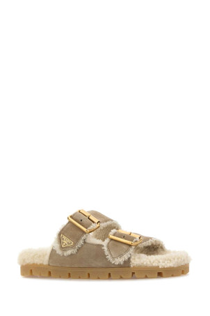 Sand suede slippers PRADA (1XX775FZF20JFT) Sand suede slippers PRADA (1XX775FZF20JFT)