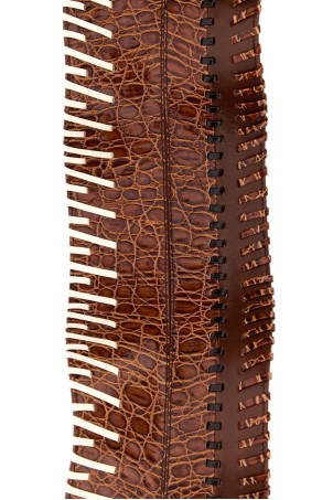 Brown leather belt DRIES VAN NOTEN (252011400595) Brown leather belt DRIES VAN NOTEN (252011400595)