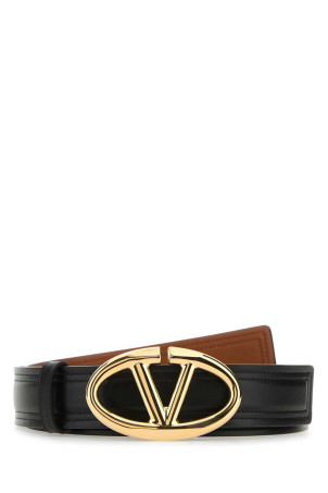 Black leather reversible belt VALENTINO GARAVANI (4W0T0SJ4FZC)
