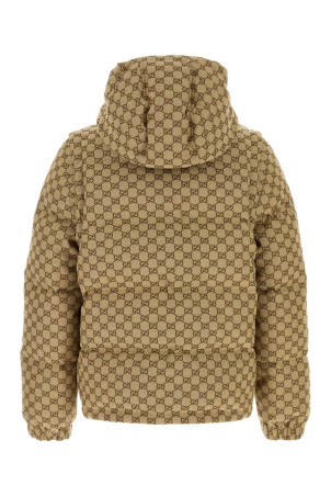 Пуховая куртка из ткани GG GUCCI (832290Z9ABS) Пуховая куртка из ткани GG GUCCI (832290Z9ABS)