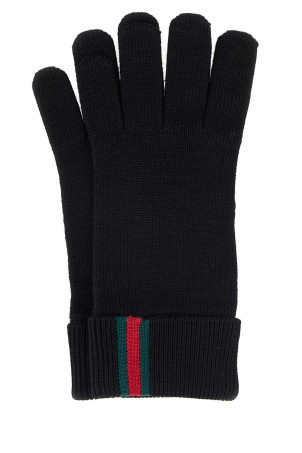 Black wool gloves Black GUCCI (8341944G200) Black wool gloves Black GUCCI (8341944G200)