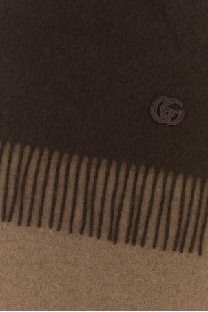 Chocolate cashmere scarf GUCCI (8365594GABX) Chocolate cashmere scarf GUCCI (8365594GABX)
