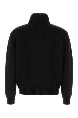 Black wool and acrylic Alonso cardigan Black GIMAGUAS (ALONSOJACKET)