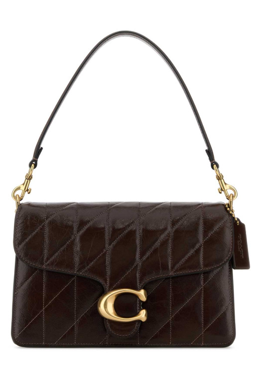 Chocolate leather Tabby shoulder bag COACH NEW YORK (CAF55)
