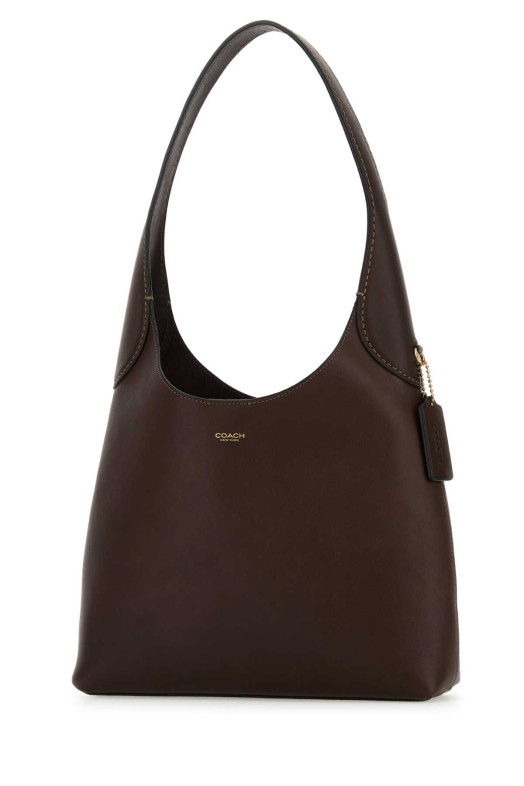 Chocolate leather Brooklyn 28 shoulder bag COACH NEW YORK (CU068)