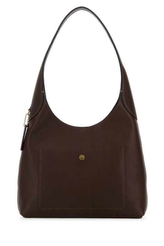 Chocolate leather Brooklyn 28 shoulder bag COACH NEW YORK (CU068)