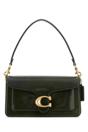 Кожаная сумка Tabby 26 оливкового цвета COACH NEW YORK (CW631)