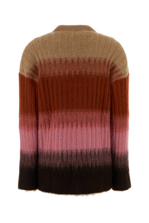 Multicolor stretch mohair blend cardigan FENDI (FZE540AYLT) Multicolor stretch mohair blend cardigan FENDI (FZE540AYLT)