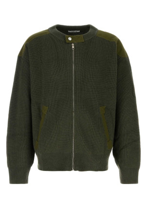 Olive green wool and acrylic Guido cardigan Green GIMAGUAS (GUIDOJACKET)