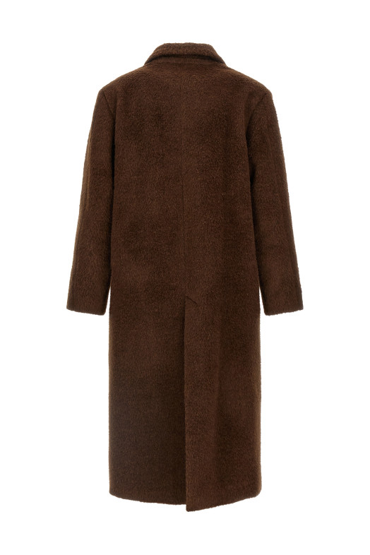 Пальто «Алоїс» Коричневе MFW25ALOISBRUSHEDTAUPEALPACA