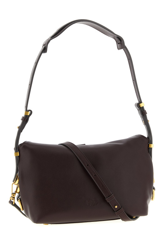 Маленька сумка через плече «Saddle Baguette» бордового кольору 105895A1ZXLA7Q